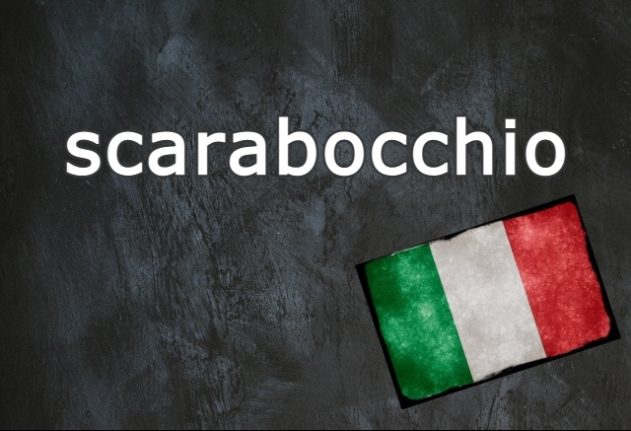 Italian word of the day: Scarabocchio