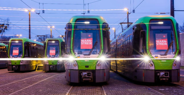 Trams Hanover strike