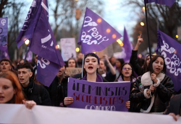 A tale of two rallies: Women’s Day in Spain shows deep feminism divisions