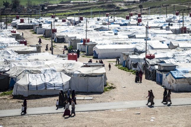 Pictured is the Roj camp.