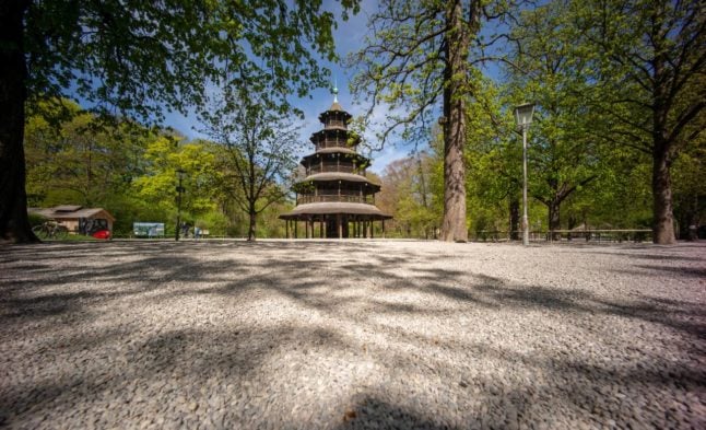 Chinese tower in Munich's Englischer Garten