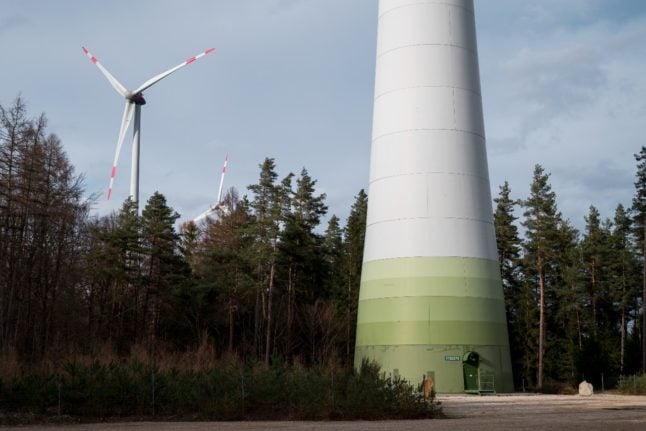 Wind turbines in Bavaria