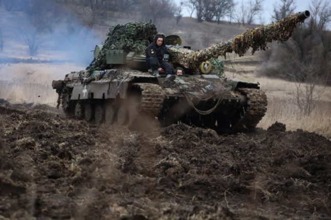 Ukraine military tanks