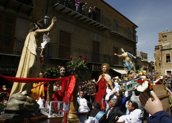 Easter parade in Enna, Sicily