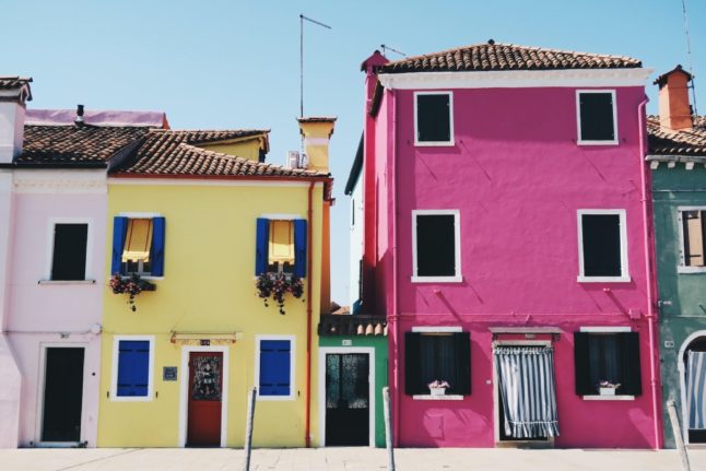 Houses in Venice, Italy