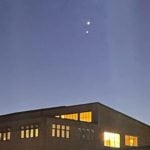 What are the two bright lights in the Swedish night sky?