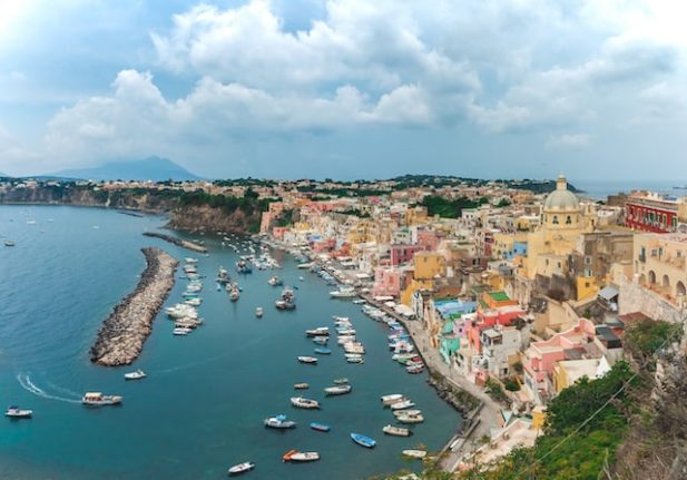 Procida, off the coast of Naples, is one of Europe's most densely populated islands.