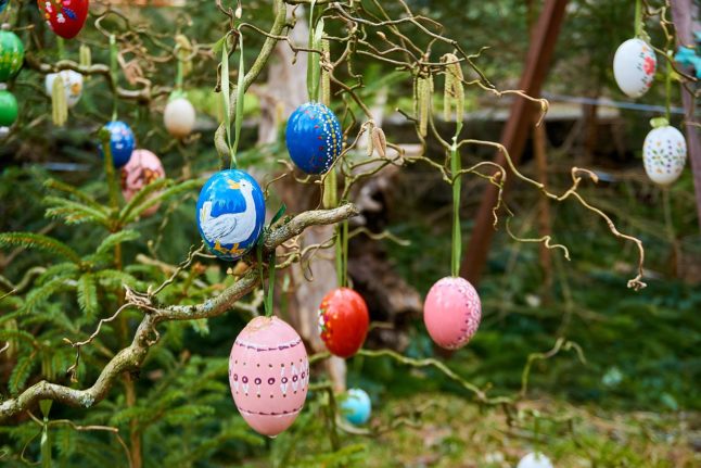 Easter decorations.