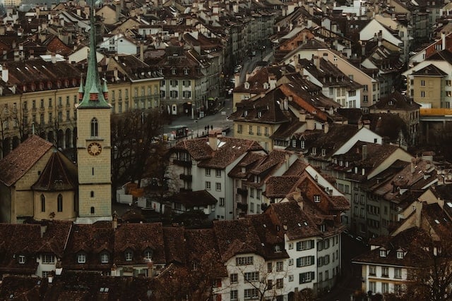 The old town of Bern. 