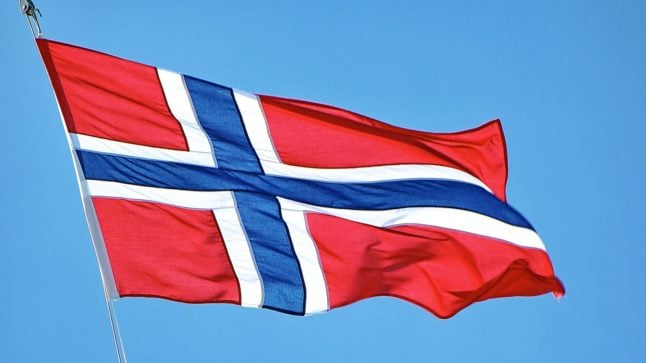 Pictured is a Norwegian flag.