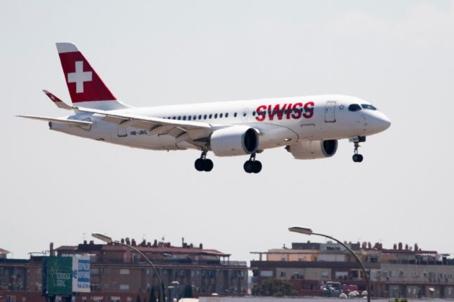 A Swiss flight