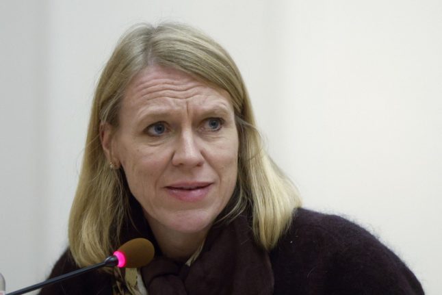 Pictured is foreign minister Anniken Huitfeldt.