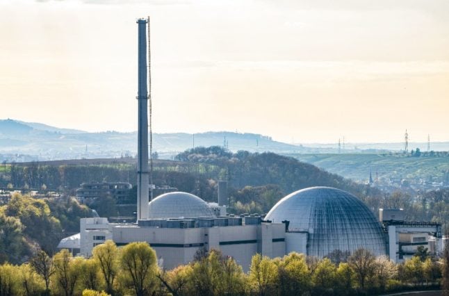 The nuclear power plant in Neckarwestheim, southern Germany. 