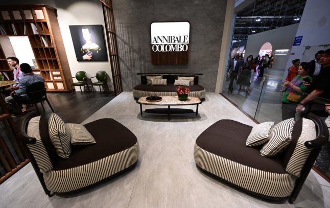 Milan Furniture Fair showroom