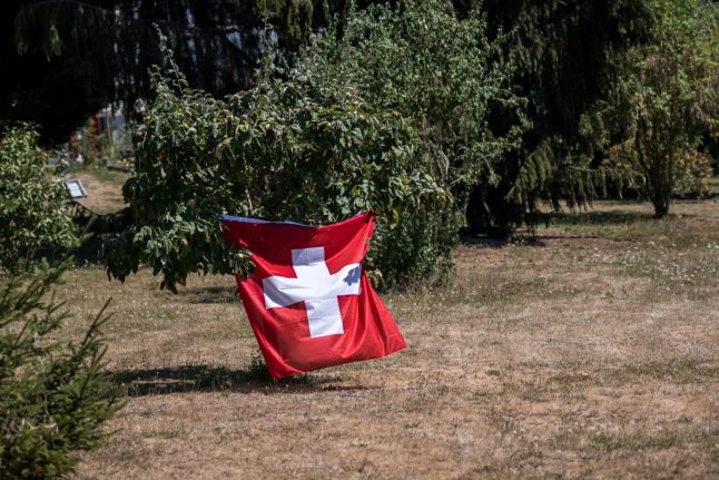 A Swiss flag