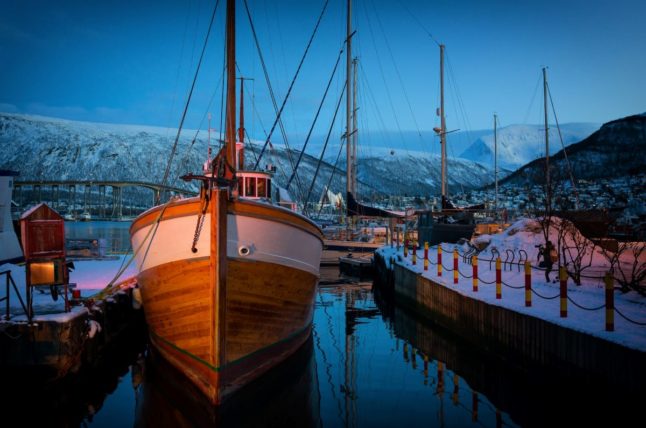 Pictured is a Norwegian boat in the north.