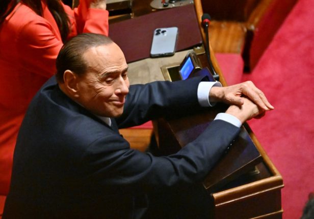 Italy’s Berlusconi addresses Forza Italia members from hospital