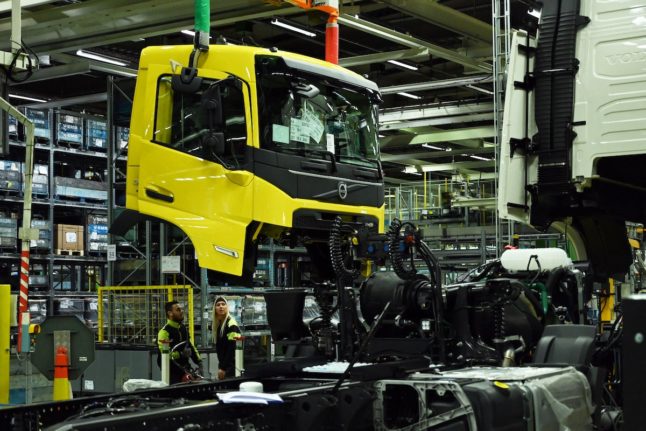 Electric trucks pick up speed at Volvo's Sweden factory