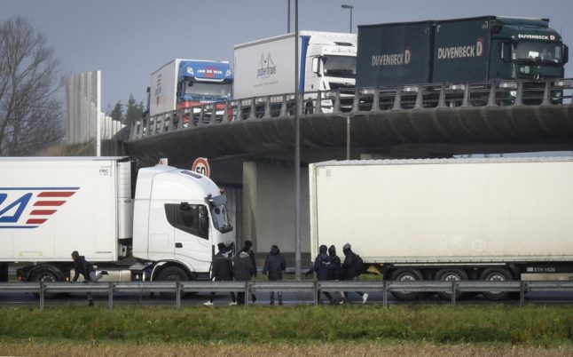 Migrant dies after being hit by truck near French port of Calais