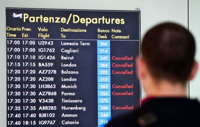UPDATE: What to expect from Italy’s airport strike on Sunday