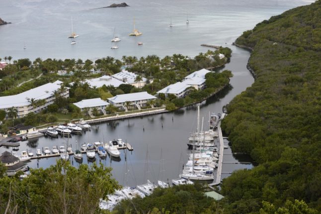 This file picture from 2013 shows a harbour in the Caribbean island of Saint Martin.