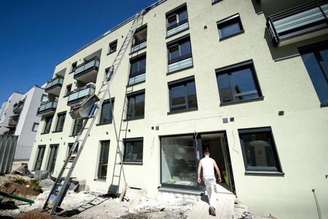 Homes being built in Stuttgart.