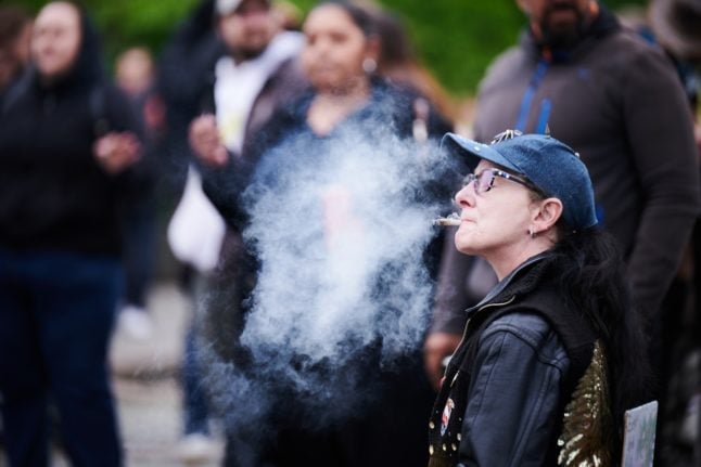 Cannabis legalisation demo Berlin