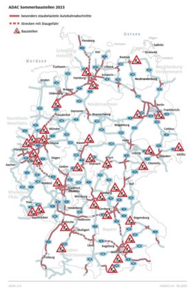 Building sites and expected congested traffic over the holiday weekend. 