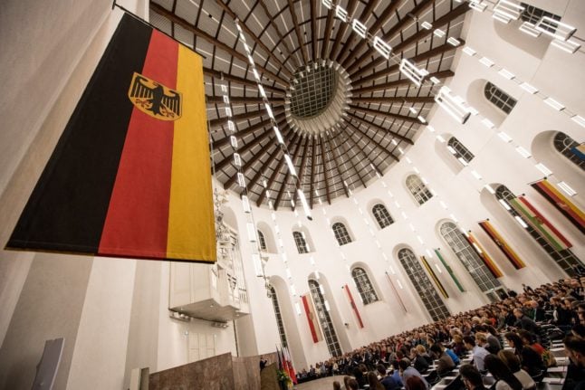 German naturalisation ceremony Frankfurt