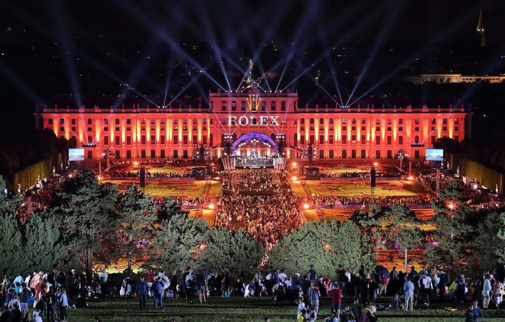The Summer Night Concert in 2019 in the Schönbrunn Palace Park in Vienna.