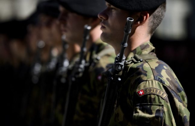 Members of the Swiss army.