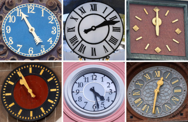 clocks around Germany