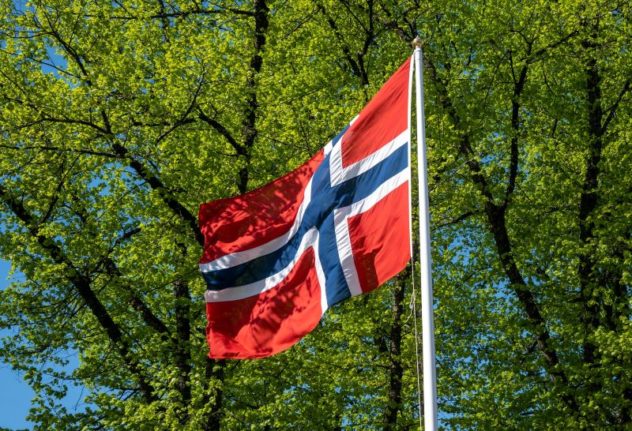 Pictured is the Norwegian flag.