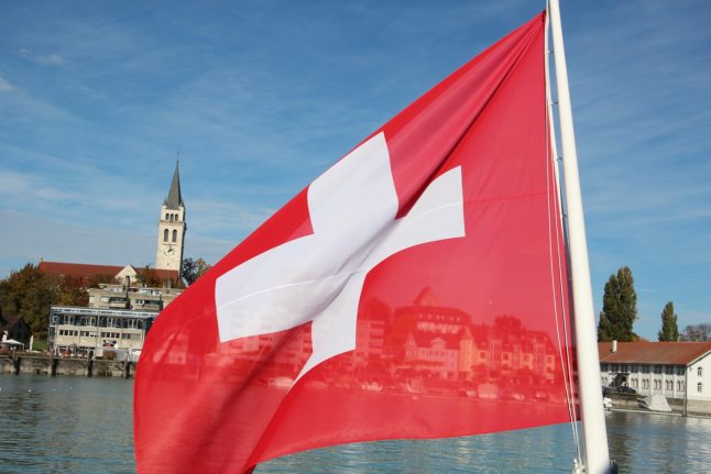 The Swiss flag