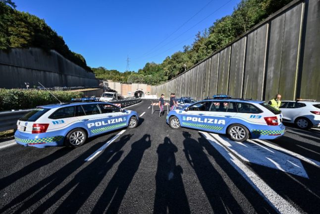 Italian highway patrol