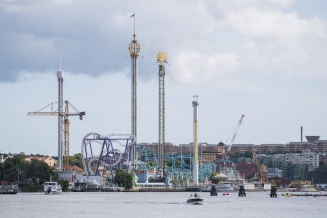 The Grona Lund amusement park is pictured in 2020.