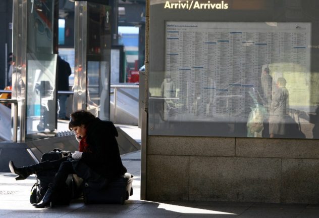 Strike at Roma Termini station in Italy