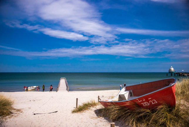 The beach on the Darss-Fischland-Zingst peninsula.