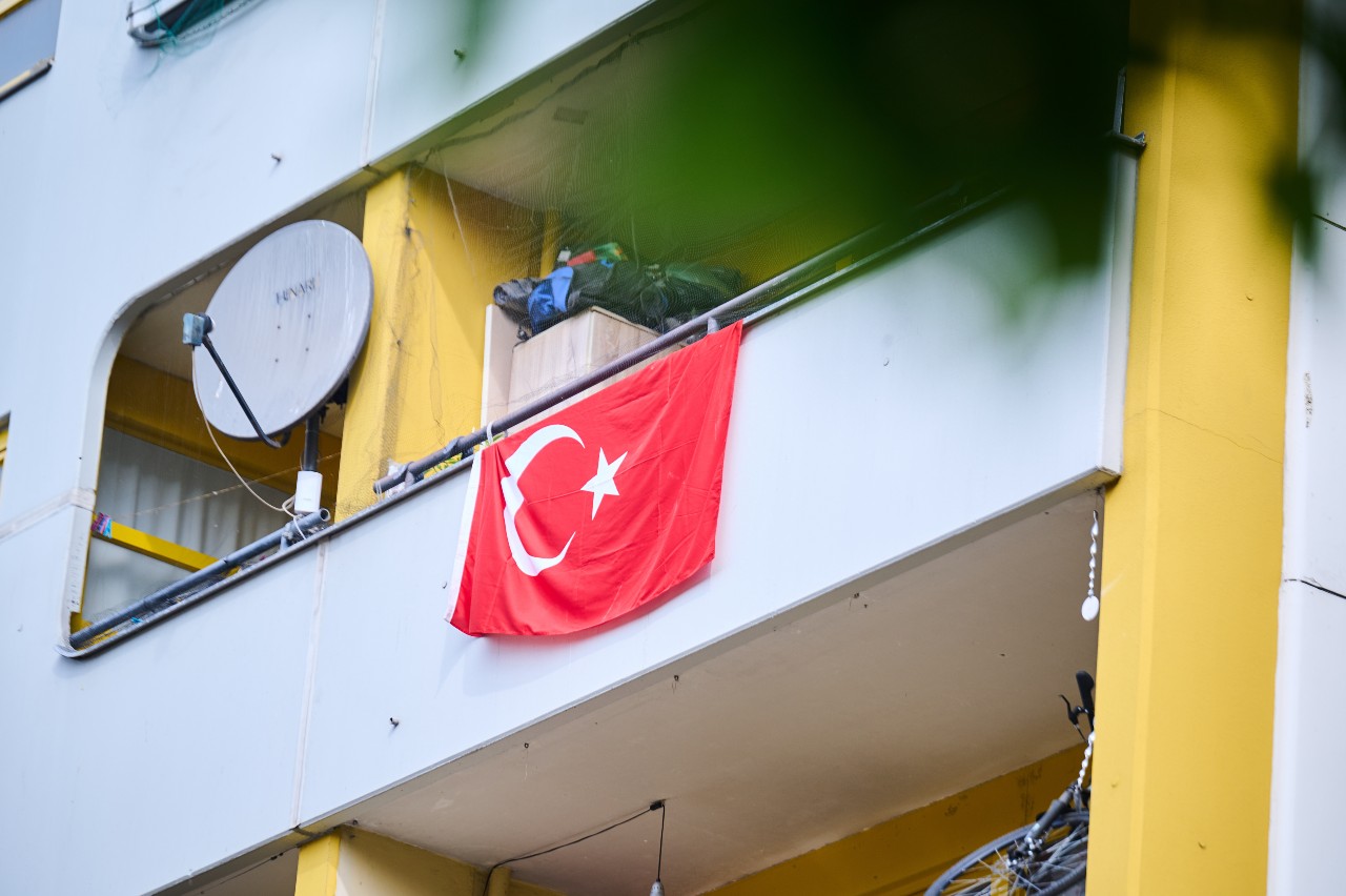 Turkish flag Berlin Kottbusser Tor