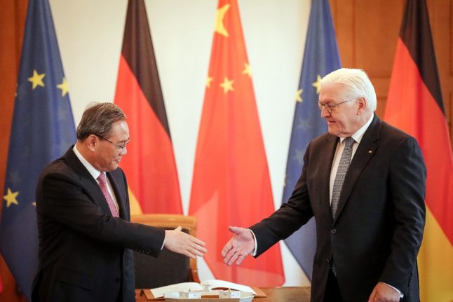 Chinese premier visits Germany amid growing mistrust