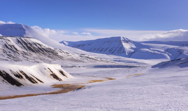 Pictured is Svalbard in the Arctic Circle.
