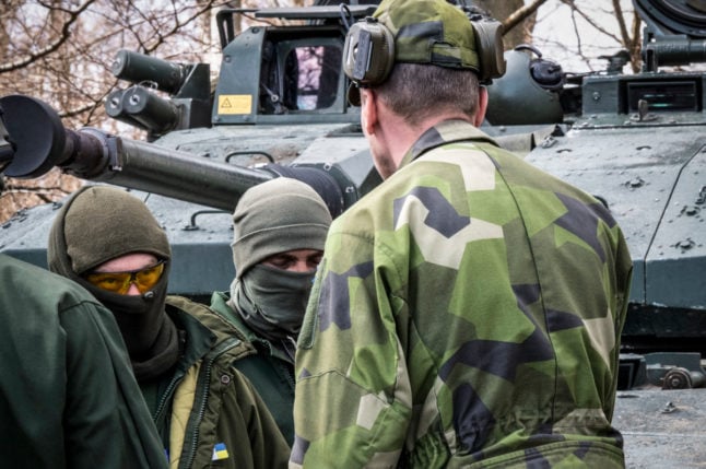 Ukrainian soldiers trained at secret locations in Sweden
