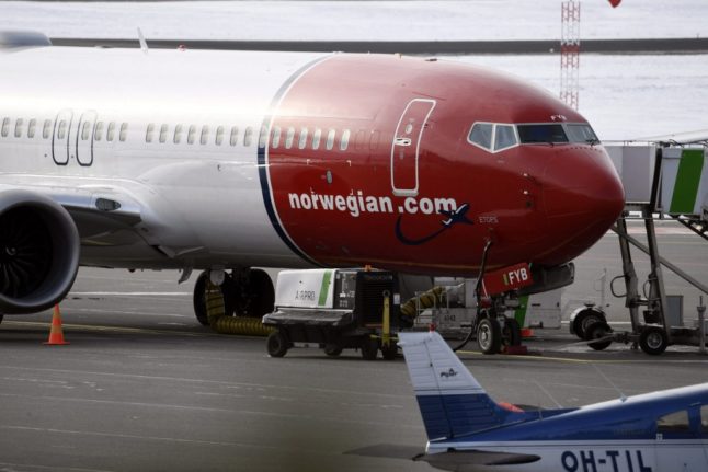 Pictured is a Norwegian Air Shuttle plane.