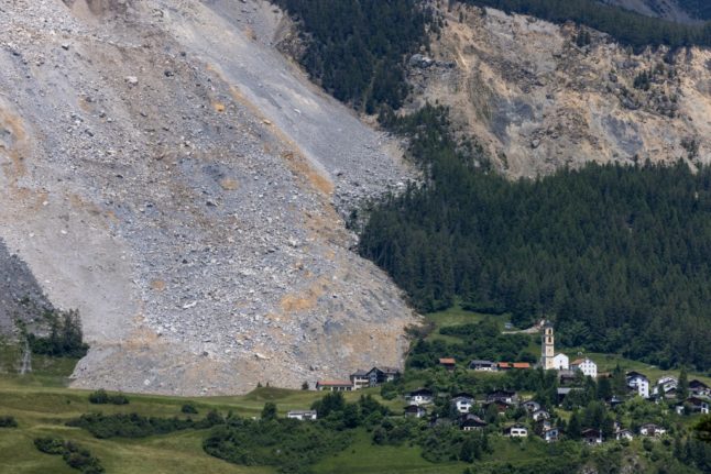 Residents of Swiss village given green light to return home after landslide