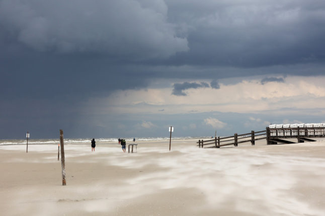 Stormy weather in Schleswig Holstein