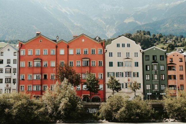 Apartment buildings in Austria.