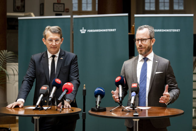 Danish Liberal leader steps down as defence minister