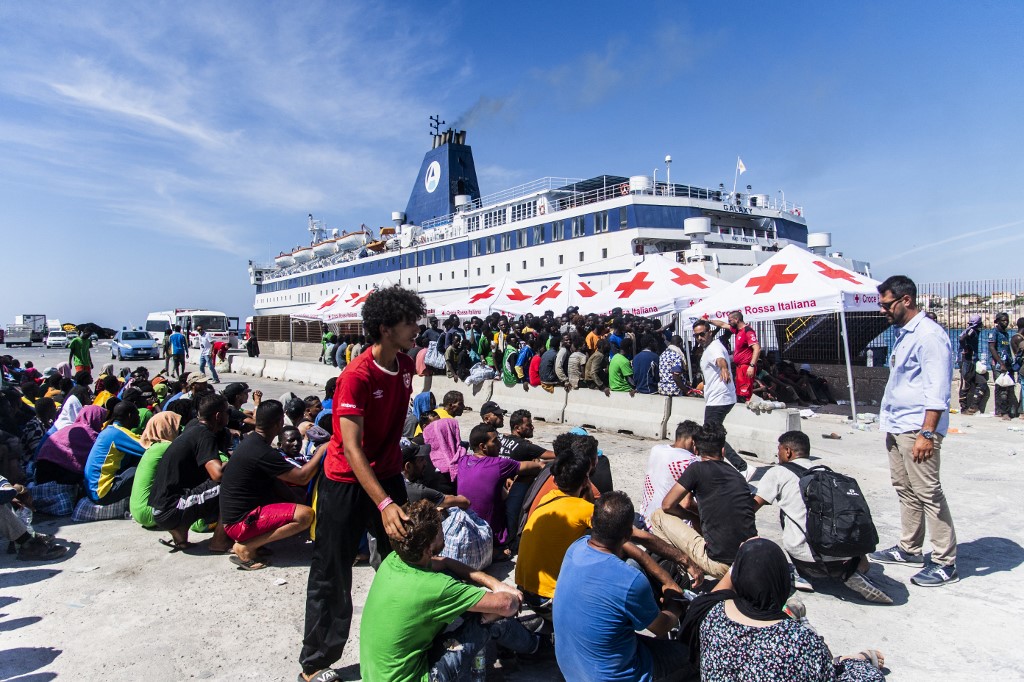 Migrants, Lampedusa