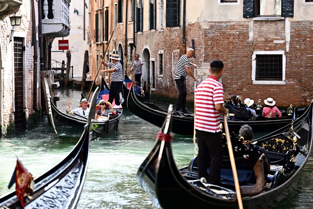 Venice, gondolas