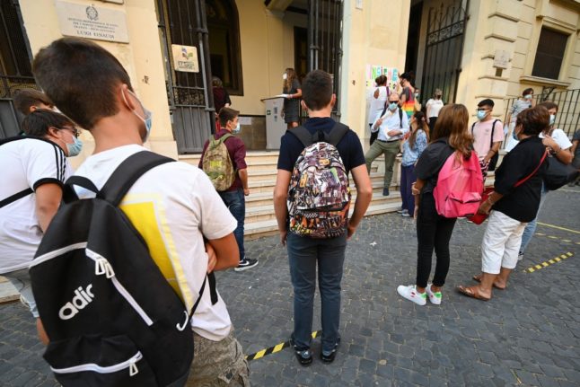 Italy’s schools warned to ‘avoid gatherings’ as Covid cases rise
